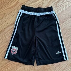 Adidas Adizero MLS DC United soccer black white logo shorts 10/12